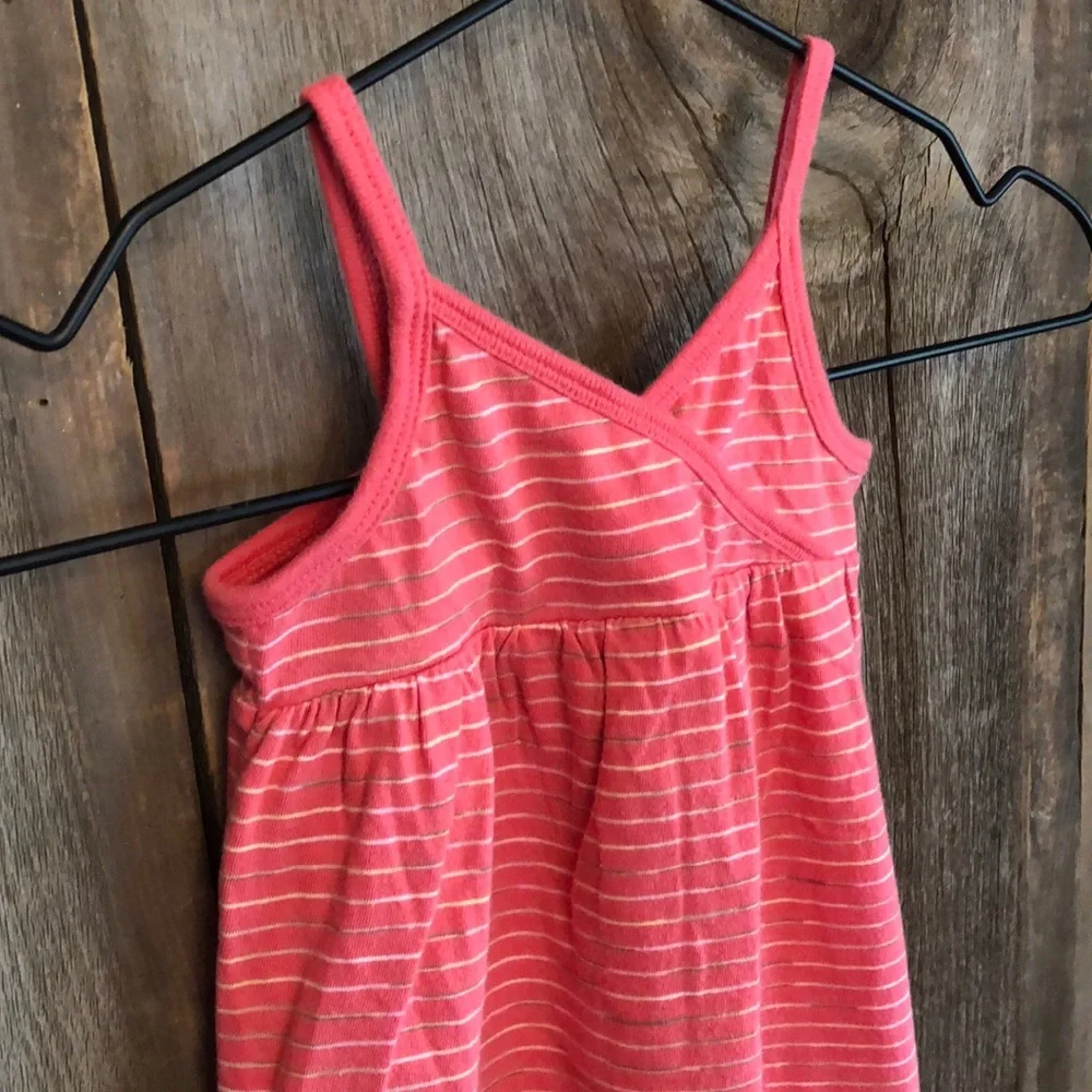 Old Navy Girls Pink Striped Cami Tank Dress 2T